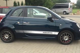Fiat 500 Abarth Blue